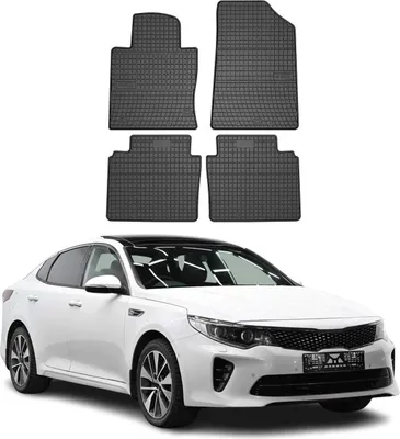 Image de Tapis de Sol pour Kia Optima 2015-2020 Caoutchouc Noir