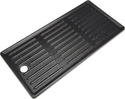 Image de Plaque de cuisson en acier inoxydable pour barbecues à 2 et 3 brûleurs - 140 008