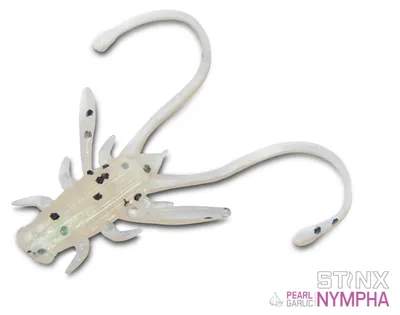Productafbeelding van DELPHIN Kunstaas Delphin B! Stinx NYMPHA / 20 stuks. 2,5 cm / PEARL