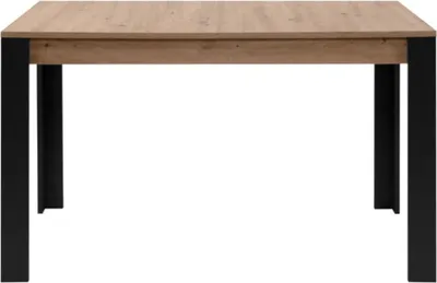 Immagine prodotto di Calicosy - Tavolo da pranzo allungabile da 100 a 150 cm, finitura rovere artisan e nero - TOLOSA