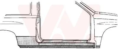 Produktbild von VAN WEZEL 3776102 Schweller Reparaturblech Einstiegblech Rechts für OPEL Corsa B Schrägheck (S93) Corsa B Kastenwagen (S93)