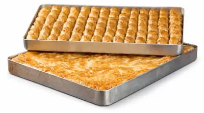 Produktbild von Baklava- und Börek-Backplatte aus Aluminium 25 x 35 cm