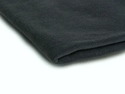 Produktbild von Polar Fleece Stoff, Strickfleece 410 g/m² Asphalt 50 x 155 cm