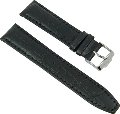 Produktbild von Jacques Lemans London | Uhrenarmband Leder schwarz 1-1654A | 1-1827