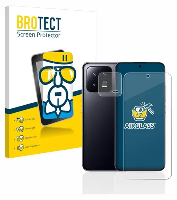 Produktbild von BROTECT Schutzglas für Xiaomi 13 (Display+Kamera) Schutzfolie Panzer Folie Glas Display Schutz klar