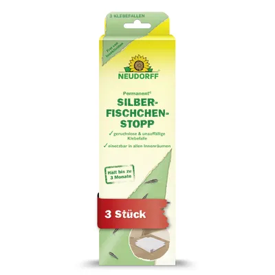 Produktbild von Neudorff Permanent SilberfischchenStopp Silberfischfalle 3 Stück Bad Klebefalle Insekten