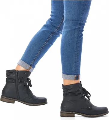 Immagine prodotto di Rieker donna stivaletto stivaletto piatto con fodera calda 71229-02, misura:38 EU, colore:Nero