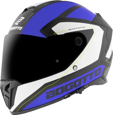 Produktbild von Bogotto FF122 BGT Helm, blau/weiß, L