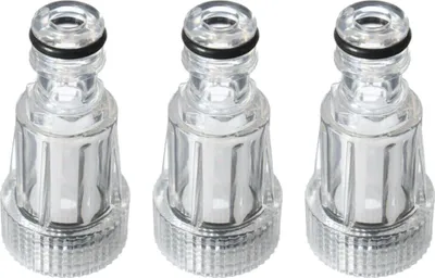 Produktbild von 3x Trade-Shop Ersatz Wasserfilter / Kompaktfilter kompatibel mit Kärcher K2-K7 Hochdruckreiniger, 3/4" Anschluss, 3cm Durchmesser, 175 PSI, 140° max