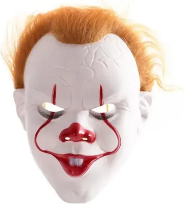 Zdjęcie produktu dla Fartoni Maska Klauna na Halloween Pennywise Straszny Klaun Realistyczna