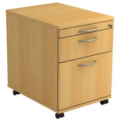 Produktbild von SIGNA AC20 BM - Rollcontainer Buche mit Hängeregistratur Bogengriff Metall