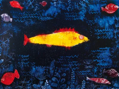 Produktbild von Paul Klee Kunstdruck Bild - Der Goldene Fisch, 1925 (60 x 80 cm)