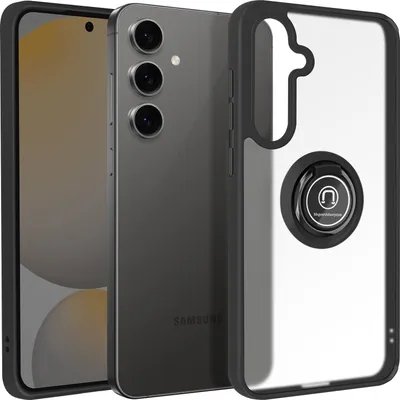 Produktbild von Avizar, Handyhülle für Samsung Galaxy S24 FE Metallring, Video-Halterung, Schwarz