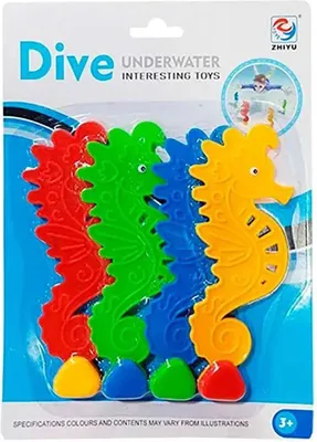 Produktbild von Aquatische Seepferdchen – 4er-Set – mehrfarbig