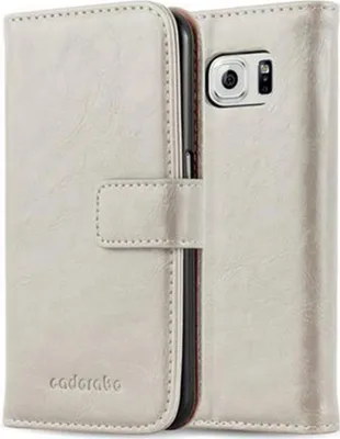 Produktbild von Cadorabo Hülle für Samsung Galaxy S6 Schutzhülle in Braun Handyhülle Book Tasche Case Etui Luxury