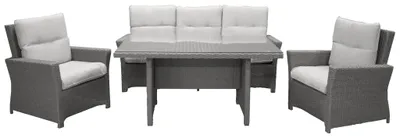 Image de Brentwood set de jardin 4 parties gris.