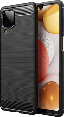 Obrázok produktu pre TPU kryt pre mobilný telefón Samsung Galaxy A12 / M12 ochranný kryt karbónového vzhľadu ochranné puzdro