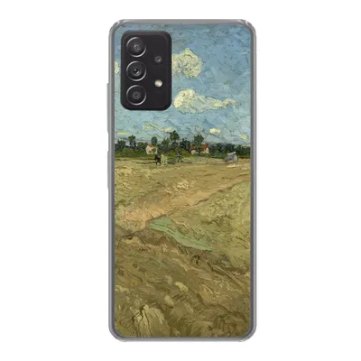 Produktbild von MuchoWow® Handyhülle Schutzhülle Hülle für Samsung galaxy a73 Gepflügte Felder - Vincent van Gogh Silikon Softcase Handy Hülle - Handyhülle