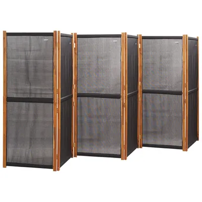 Produktbild von " " 6-tlg. Raumteiler Paravent Elegantes Design - Trennwand/Sichtschutz - Schwarz 420x180 cm NeuMöbel 5856837