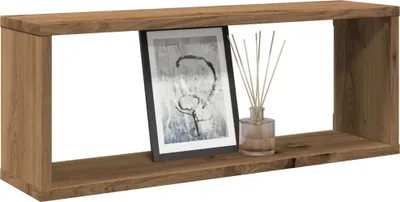 Productafbeelding van Maison Exclusive - Kubusvormige wandplanken, 2 stuks, ambachtelijk eikenhout, 60x15x23 cm, houtvezel