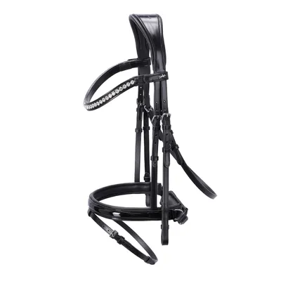 Immagine prodotto di Schockemöhle Snaffle PALERMO nero/argento Linea Classica anatomica , misura:WB