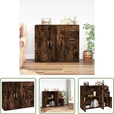 Zdjęcie produktu dla Kredens Living Store dąb wędzony 91x29,5x75 cm materiał drewnopochodny
