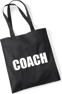 Produktbild von Huuraa Jutebeutel Coach Training 10 Liter Black Baumwolle Tasche Geschenkidee