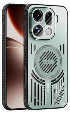 Obrázek produktu pro Magnetické pouzdro pro Oppo Find X9 Pro Pro hliníkové nárazuvzdorné ochranné pouzdro s odvodem tepla a fólií na čočku Zelená