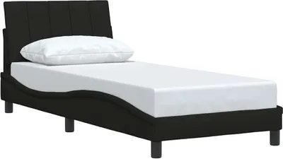 Obrázek produktu pro Rám postele bez matrace Hanko černá 80 x 200 cm textil