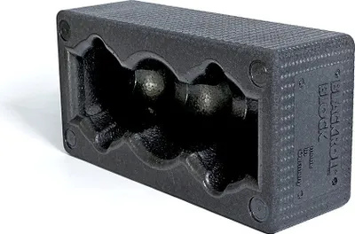 Zdjęcie produktu dla Blackroll BLOCK, Uniwersalne, Czarny, 100 mm, 150 mm, 300 mm, 1 szt.