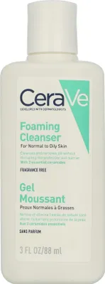 Zdjęcie produktu dla CeraVe Foaming Cleanser pieniący się żel oczyszczający do skóry normalnej i tłustej 88ml