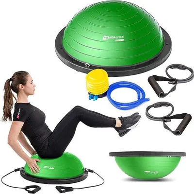 Produktbild von Fitnessball 63,5 cm mit Expander und Pumpe für Stabilitätstraining