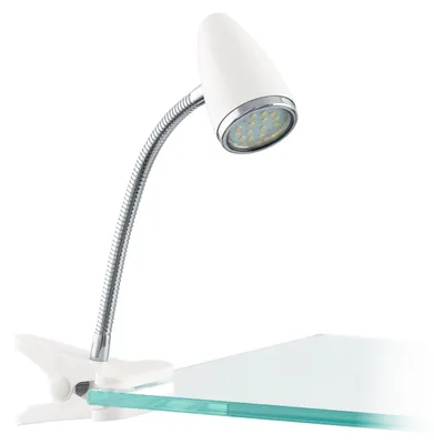 Produktbild von EGLO Riccio 1, Chrom, Weiß, Kunststoff, Stahl, Homeoffice, Büro, Studie, IP20, II, GU10