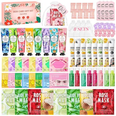 Produktbild von Geschenkset für Frauen & Mädchen, 80-teiliges Spa Party Beauty Set mit Hautpflegeprodukten