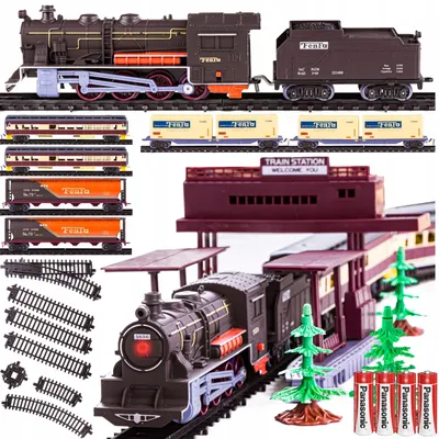 Produktbild von Fenfa Elektrische Eisenbahn Kinder Zug Lokomotive mit Gleisen