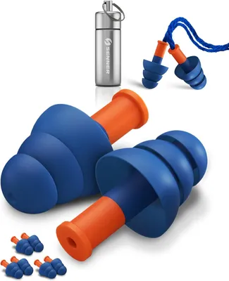 Produktbild von Senner ® WorkPro Strong | Ohrstöpsel zum Arbeiten – Ideal bei lauten Lautstärkequellen – Gehörschutz im Beruf & Zuhause – 3 extra Paare, Nylonschnur
