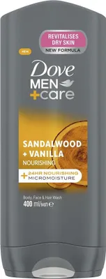 Produktbild von Men+Care Pflegendes Duschgel Sandalwood & Vanilla 400 ml