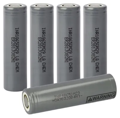 Zdjęcie produktu dla GARES Akumulator Bateria do elektronarzędzi 5x Li-ion 18650 LG INR18650 M29 | Ah | Seria Wzmocniona High-Performance | Wysoka Moc