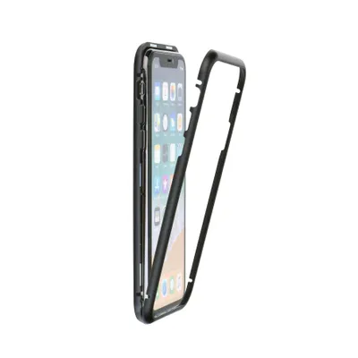 Zdjęcie produktu dla etui magnetyczne 360 stopni Metal Case Full Cover Czarny Huawei Mate 20 Lite