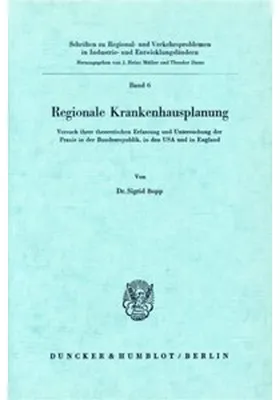 Produktbild von Regionale Krankenhausplanung.