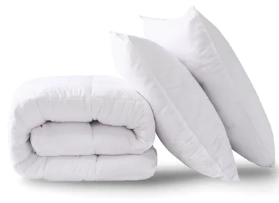 Produktbild von Ganzjahresbettdecke Microfaserfüllung 240x220 cm, Kissen 65x65 cm,  , für Schlafzimmer