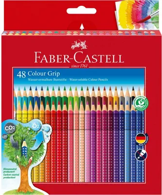 Produktbild von Faber-Castell 5203076 Buntstifte COLOUR GRIP wasservermalbar