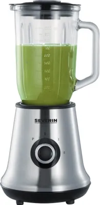 Zdjęcie produktu dla Severin SM 3737, Blender stołowy, 1 l, Funkcja pulse, Rozgniatacz do lodu, 500 W, Stal nierdzewna