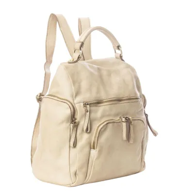 Produktbild von BZNA Rucksack Stella beige Backpacker Designer Rucksack Damenhandtasche