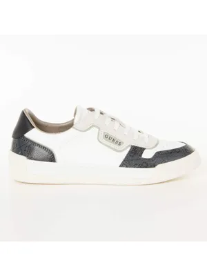 Produktbild von Guess Herren Freizeitschuhe mit Obermaterial aus Leder und Kunstfaser, Weiß/Grau