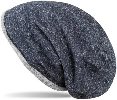 Produktbild von styleBREAKER Beanie Mütze mit all over Glitzer im Melange Look mit Rollrand, Slouch Longbeanie, Glitzermütze, Damen 04024143