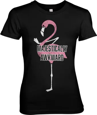 Produktbild von Majestically Awkward Girly Tee - X-Large - Black