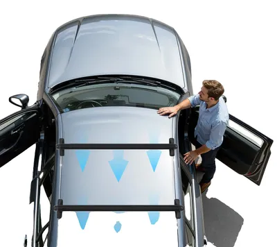 Produktbild von Dachträger für Autos, Aluminiumkonstruktion, Universelle Kompatibilität, schwarz