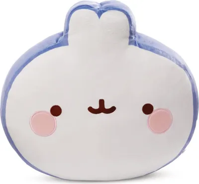 Produktbild von NICI Kissen MOLANG, Violett, Weiß, Rund, Plüsch, Polyester, Zierkissen