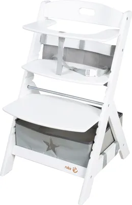 Produktbild von Hochstuhl Roba Liv Up, Mitwachsend, 6 Monate bis 70 kg, Inklusive Organizer Set, Weiß